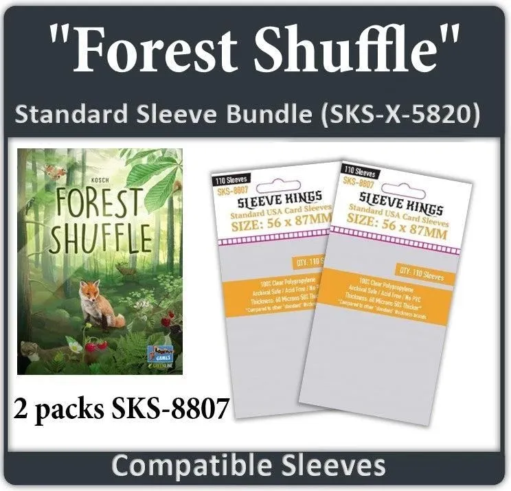 "Forest Shuffle" Compatible Sleeve Bundle (8807 x 2)