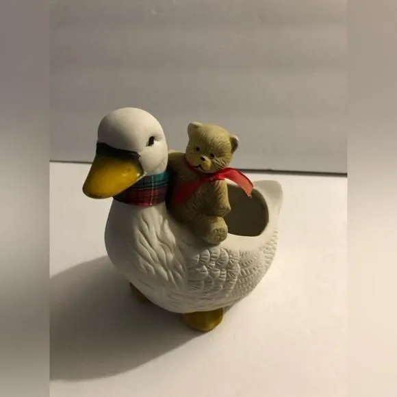 Product image for Small Duck and Bear Figurine