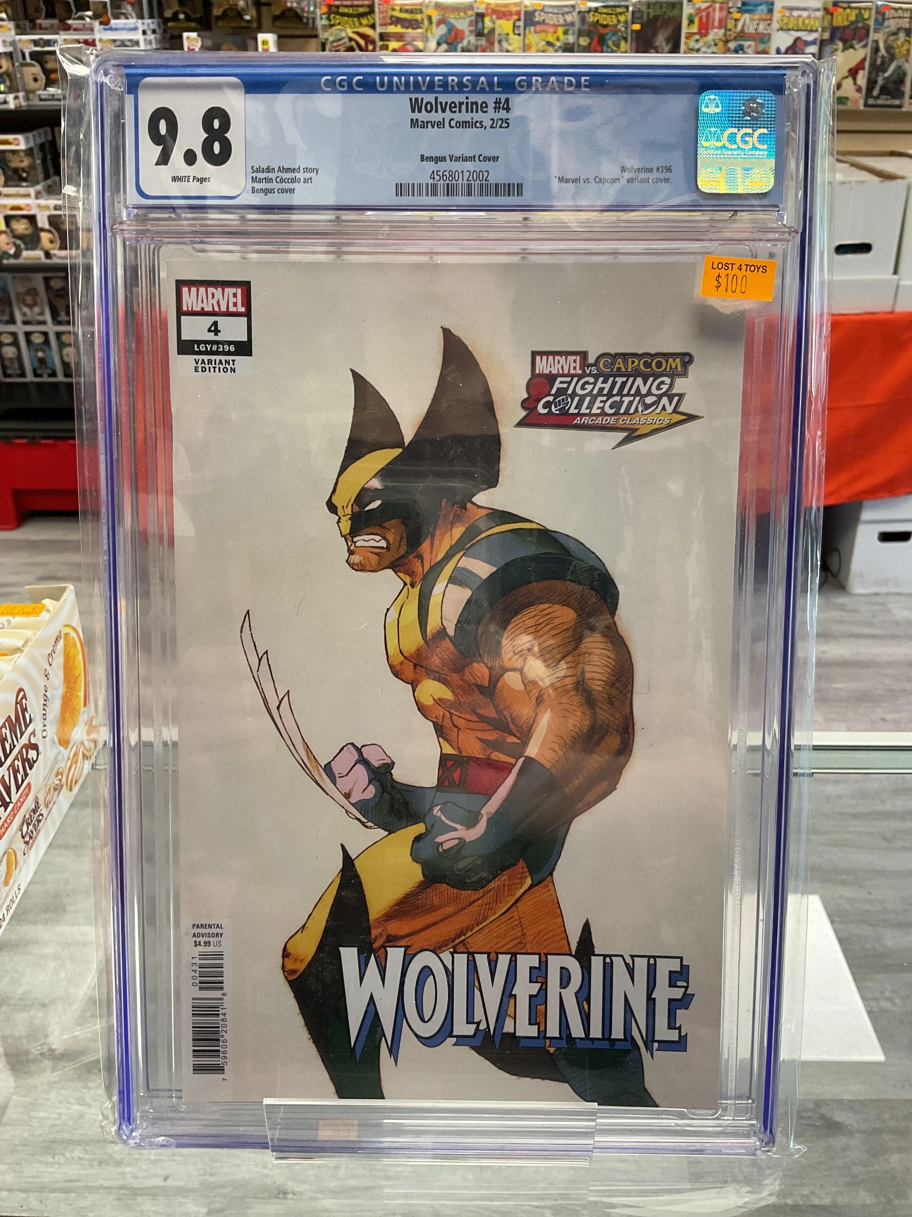 Wolverine #4(Bengus Variant Cover) CGC 9.8 Graded Comic