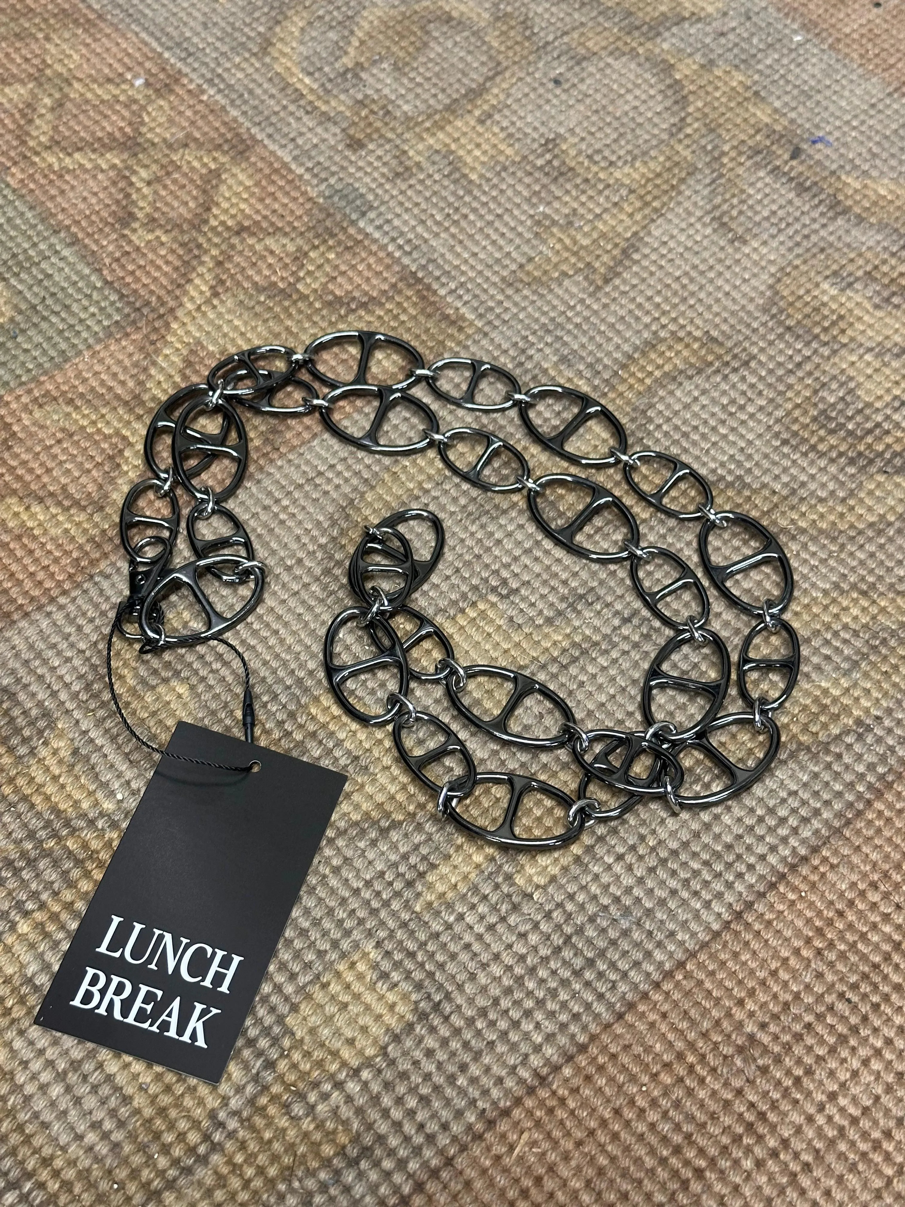 Chrome Silver Chain Belt