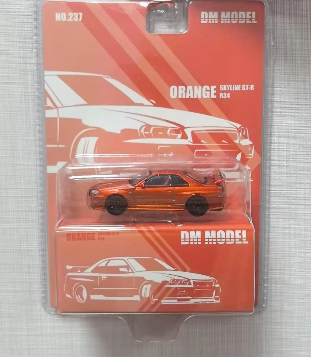 DM MODEL Nissan Skyline GT-R R34 (RHD) Sunset Orange