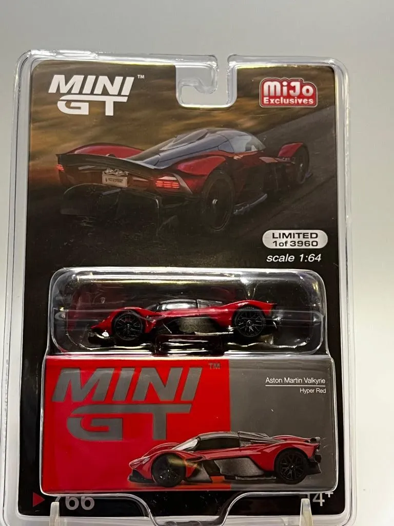 Mini GT Aston Martin Valkyrie (Hyper Red w/Carbon Top)
