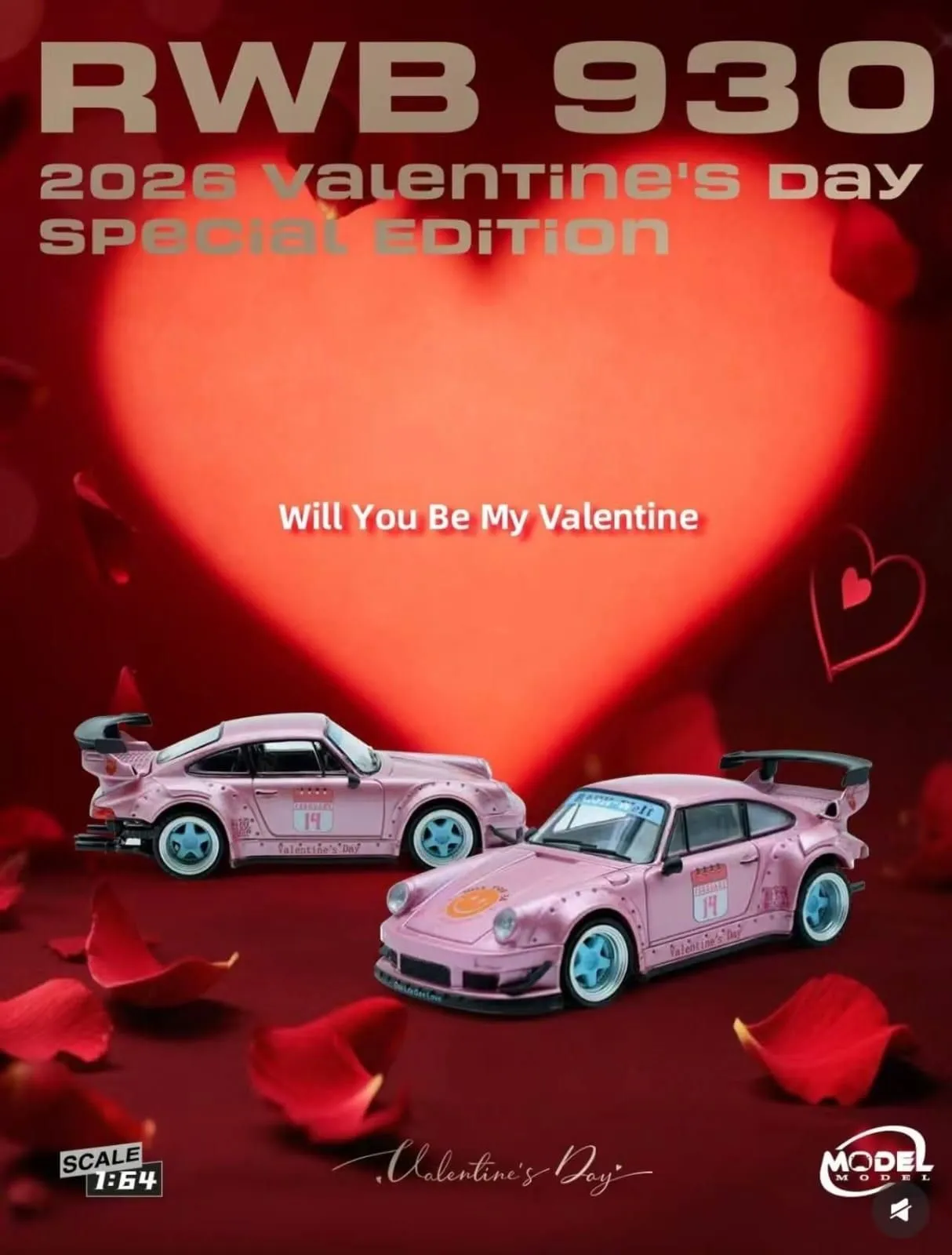 ModelModel Porsche RWB 930 Valentine's Day Version 2026