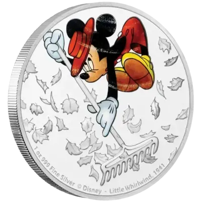 2017 Niue Disney Mickey Mouse - Little Whirlwind 1 oz Silver Proof Coin