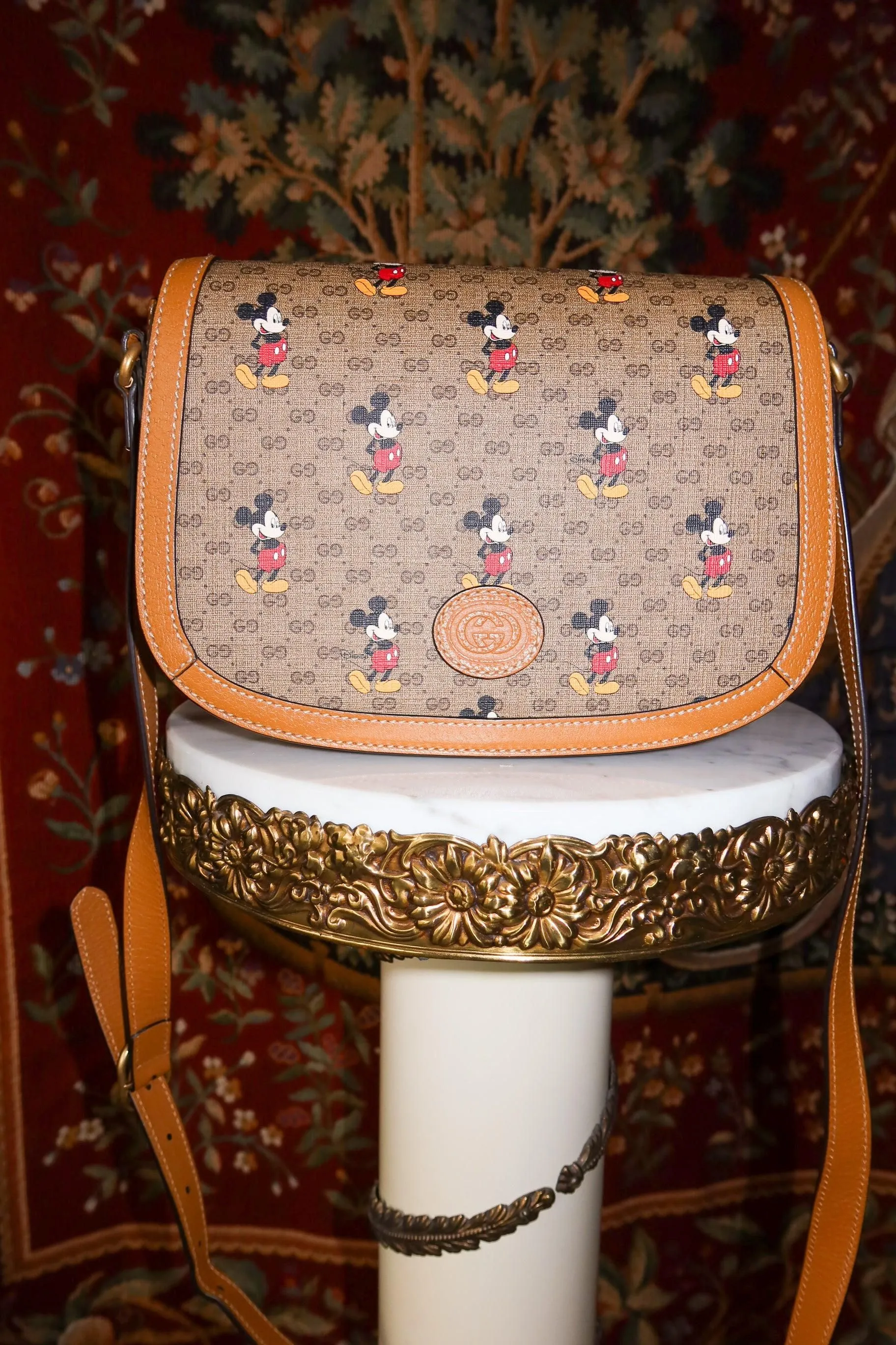 Gucci x Disney Mickey Mouse Mini Gg Supreme Bag Crossbody