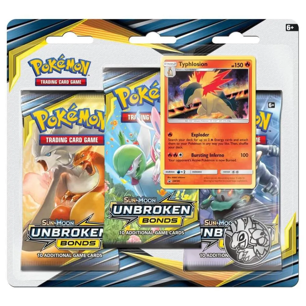 Pokemon Unbroken Bonds 3-Pack Blister