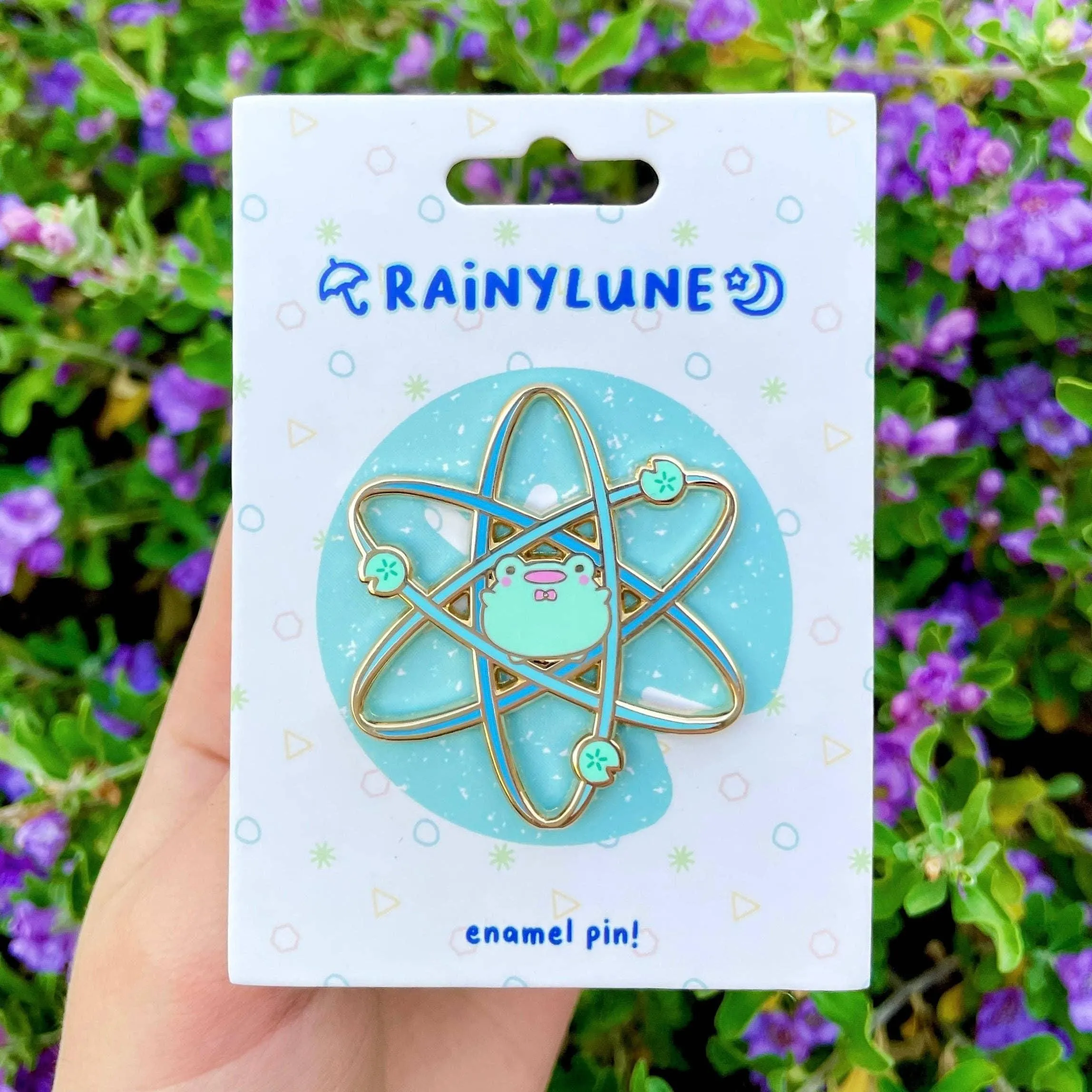 Rainylune Collectilbe Pin - Atom Friend the Frog Pin