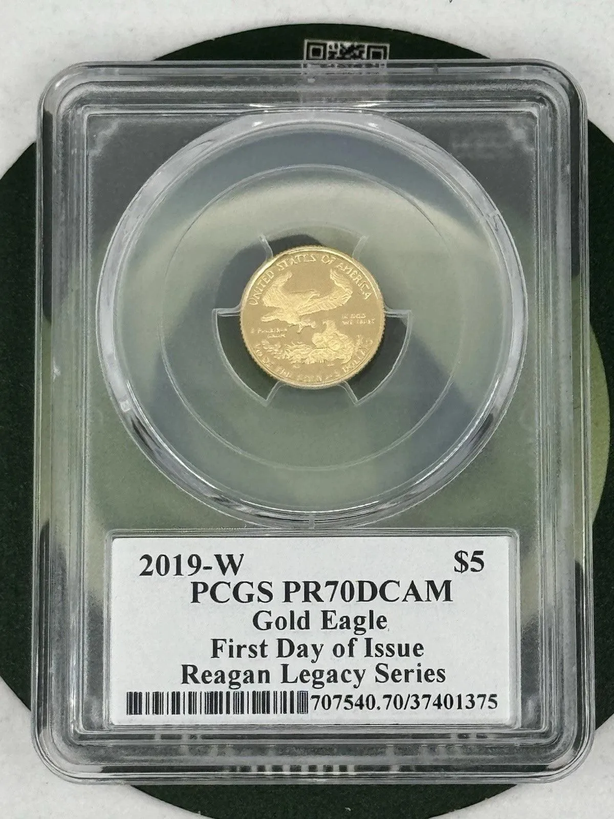 2019-W Proof Gold Eagle 1/10 oz NGC PF70DCAM First Day Of Issue