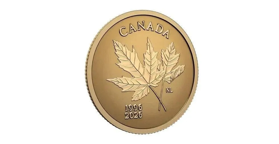 2025 Canada Arboreal Emblem Maple 30th Anniversary 0.5 gram Gold Reverse Proof