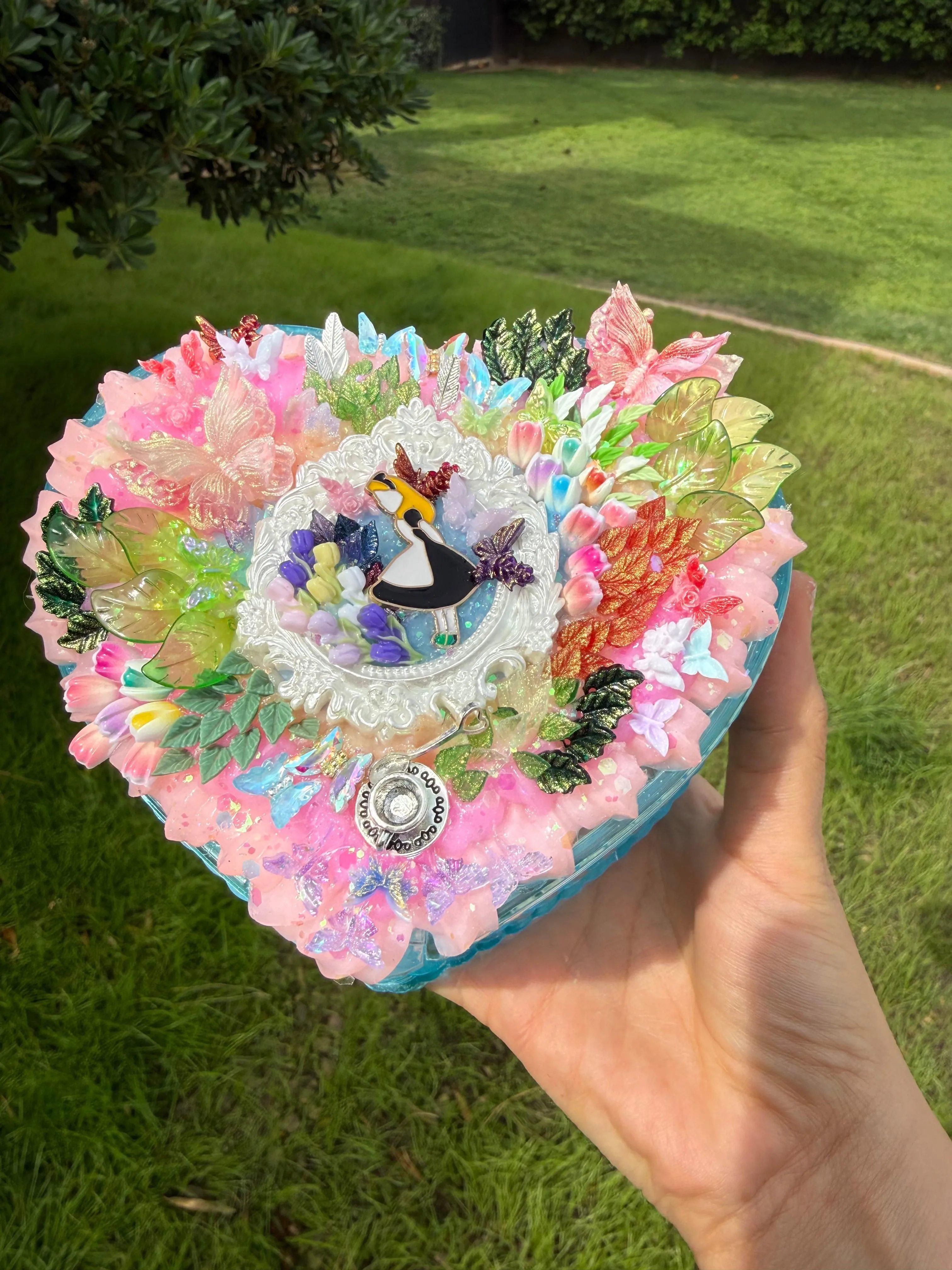 Alice-Inspired Decoden Container – Handmade Collectible