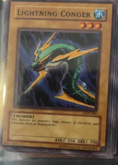 Lightning Conger LON-060 Labyrinth of Nightmare Yu-Gi-Oh! Moderately Played Unlimited Common / Short Print English Trading Card