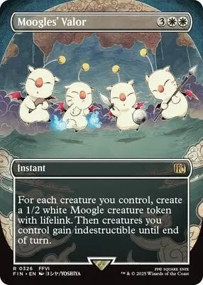 Magic: The Gathering - FINAL FANTASY - Moogles' Valor (Borderless) - 326 - Normal (JAPANESE)