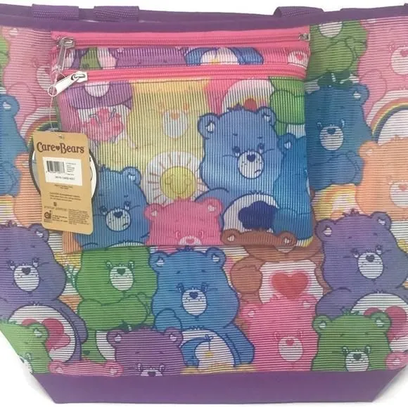 Product image for NWT Carebears Mesh Beach Tote
