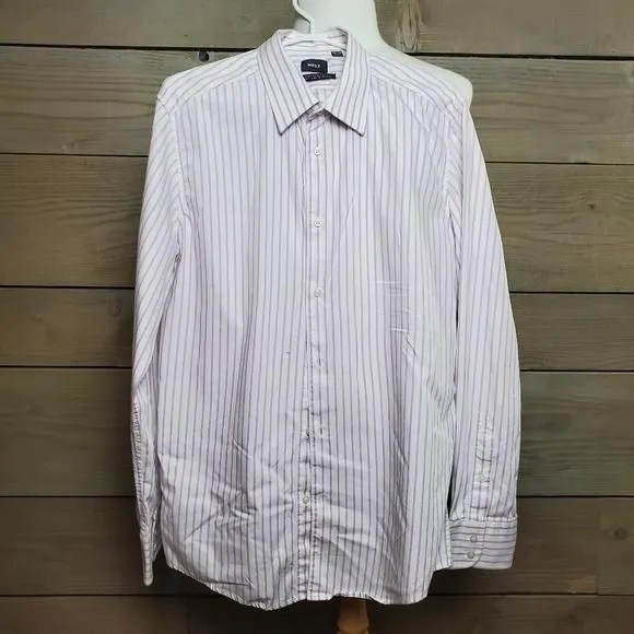 Product image for Mexx Semi-Slim Fit Dress Shirt w/ Lavender Stripes