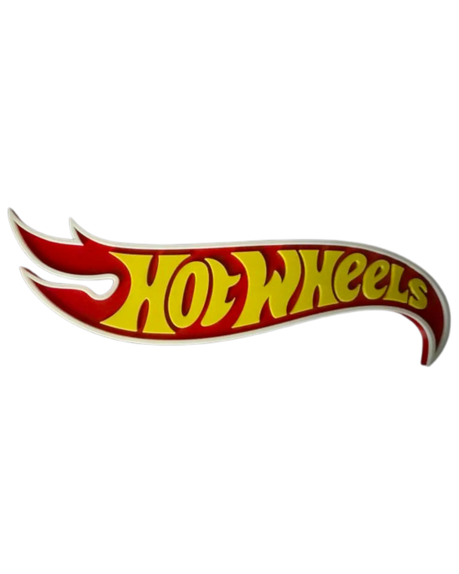 Hot Wheels Sign 3D Printed Display Decor Collector Wall Sign 12 x 2.5 x 7/16