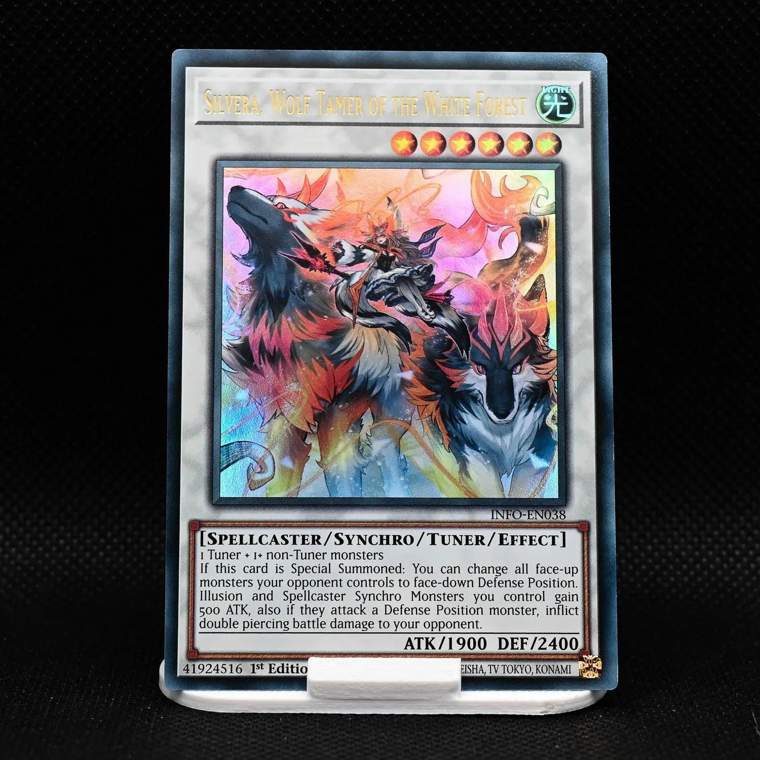 1st Edition Silvera, Wolf Tamer of The White Forest - INFO-EN038 - NM