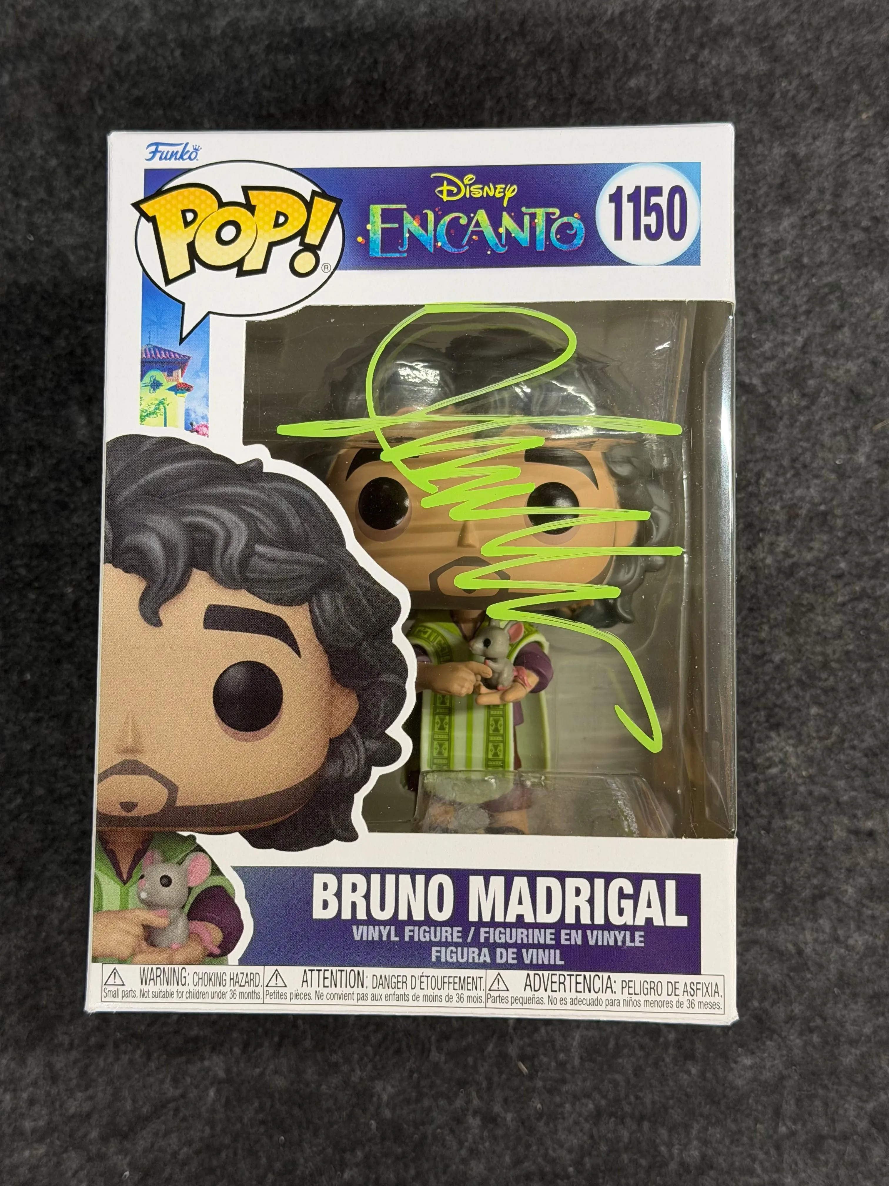 John Leguizamo Signed Bruno Madrigal Disney Encanto #1150 Funko - OC Celebrity Marketing