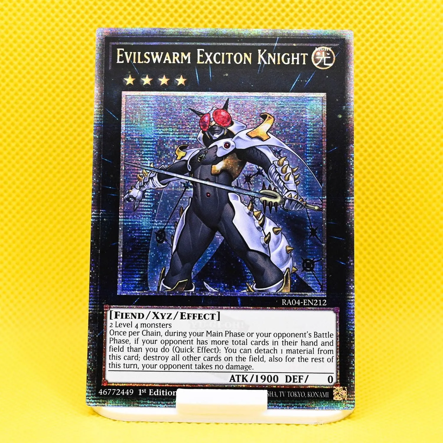 1st Edition Evilswarm Exciton Knight - RA04-EN212 - NM