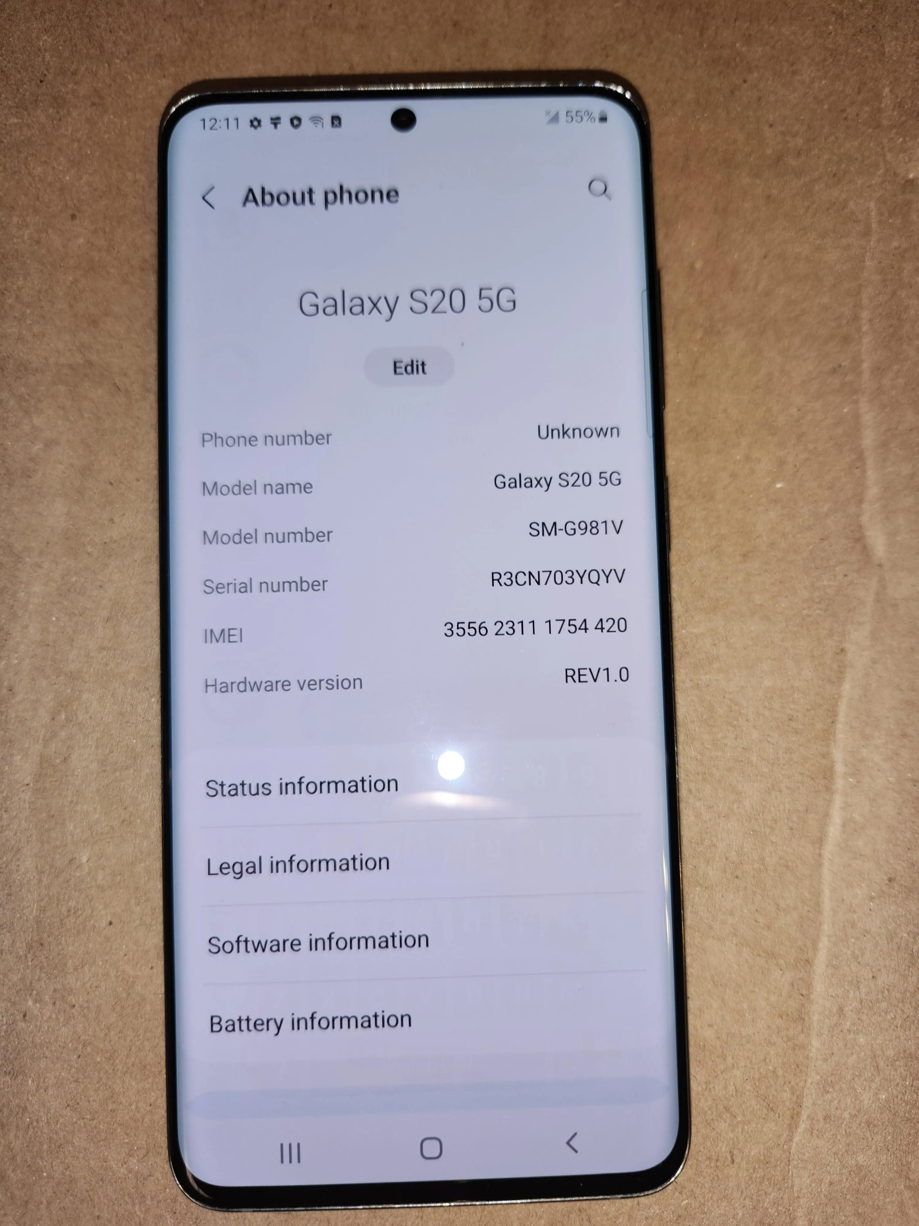 Samsung S20 5G Unlocked