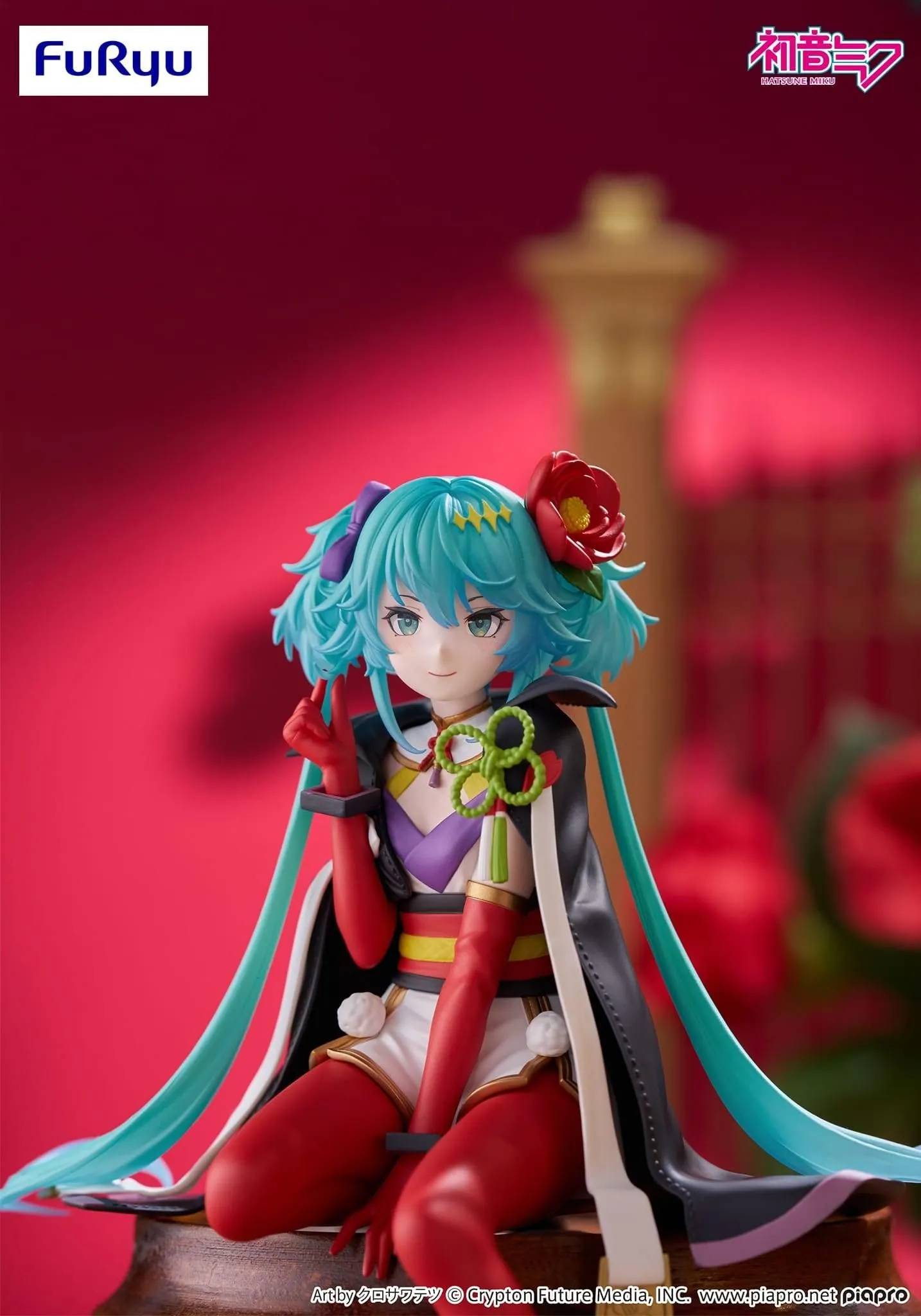 Hatsune Miku Flower Fairy Camellia Noodle Stopper Figure