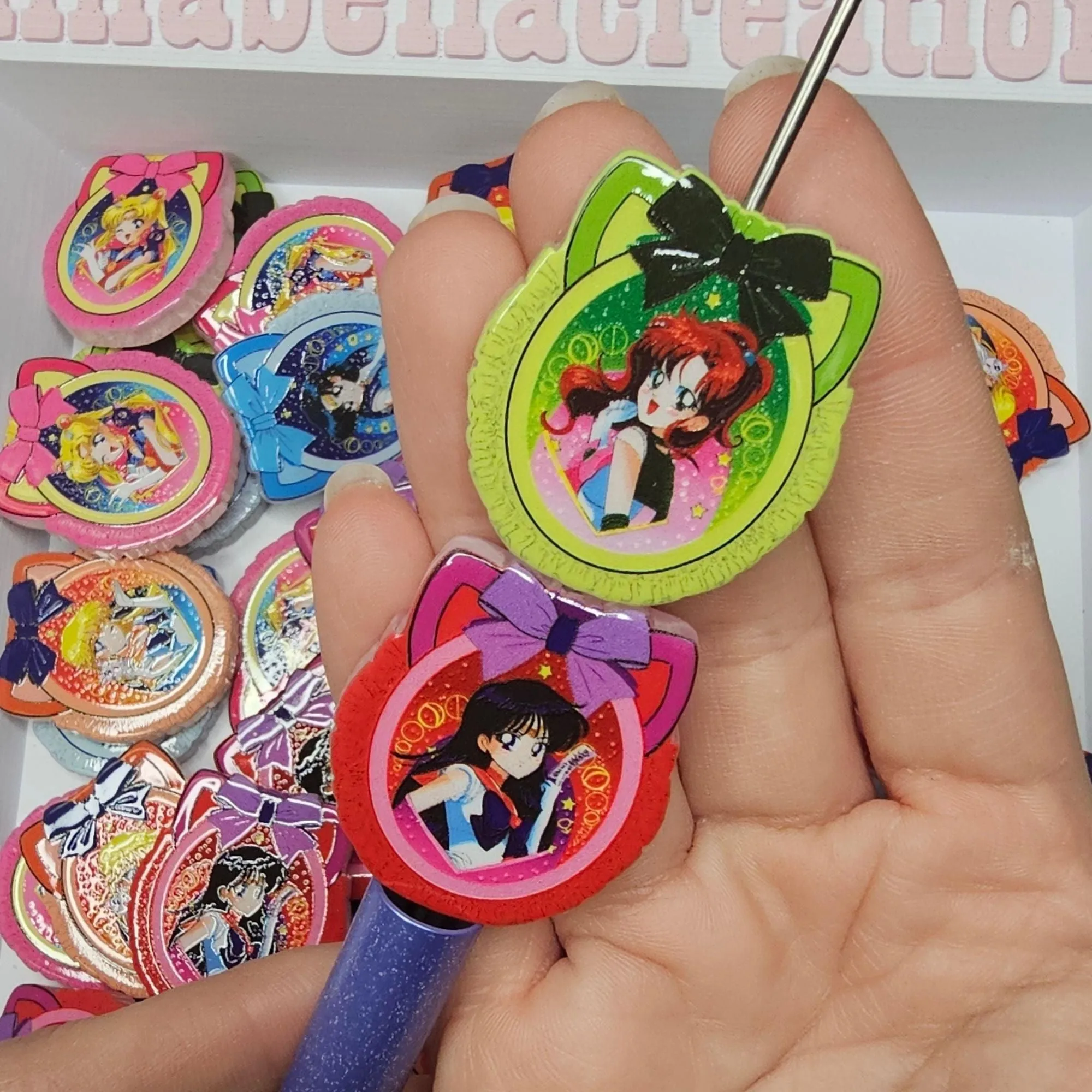 Sailor Moon Acrylic Focal Beads