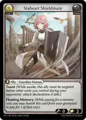 Grand Archive TCG - Fractured Crown - Stalwart Shieldmate - 47 - Foil