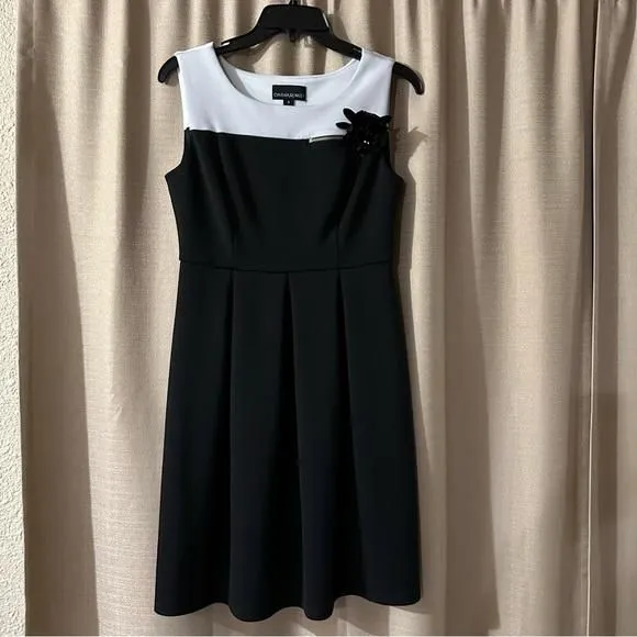 Product image for Sz 6 Cynthia Rowley black and white dress