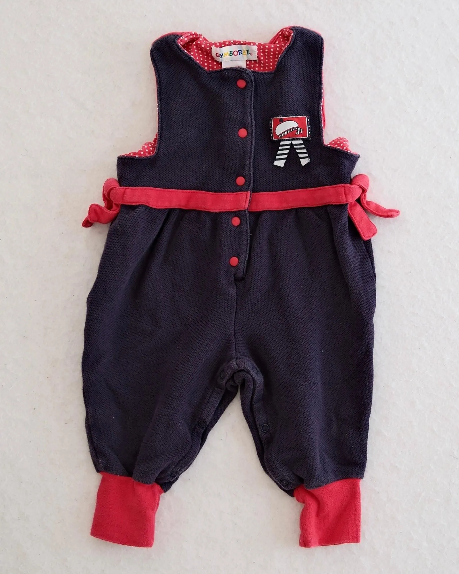 Vintage Gymboree Hi Ho Sailor Pique Romper: 12m
