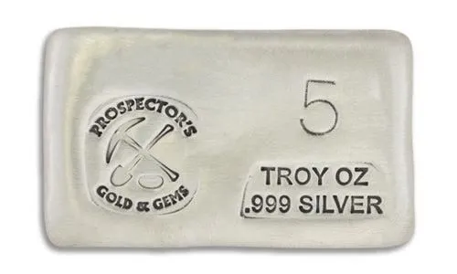 Prospector 5 oz Silver Bar