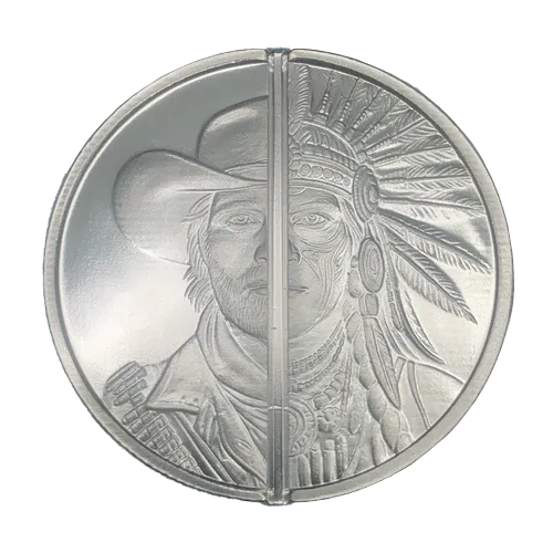 Silver Western Warrior 1oz Round