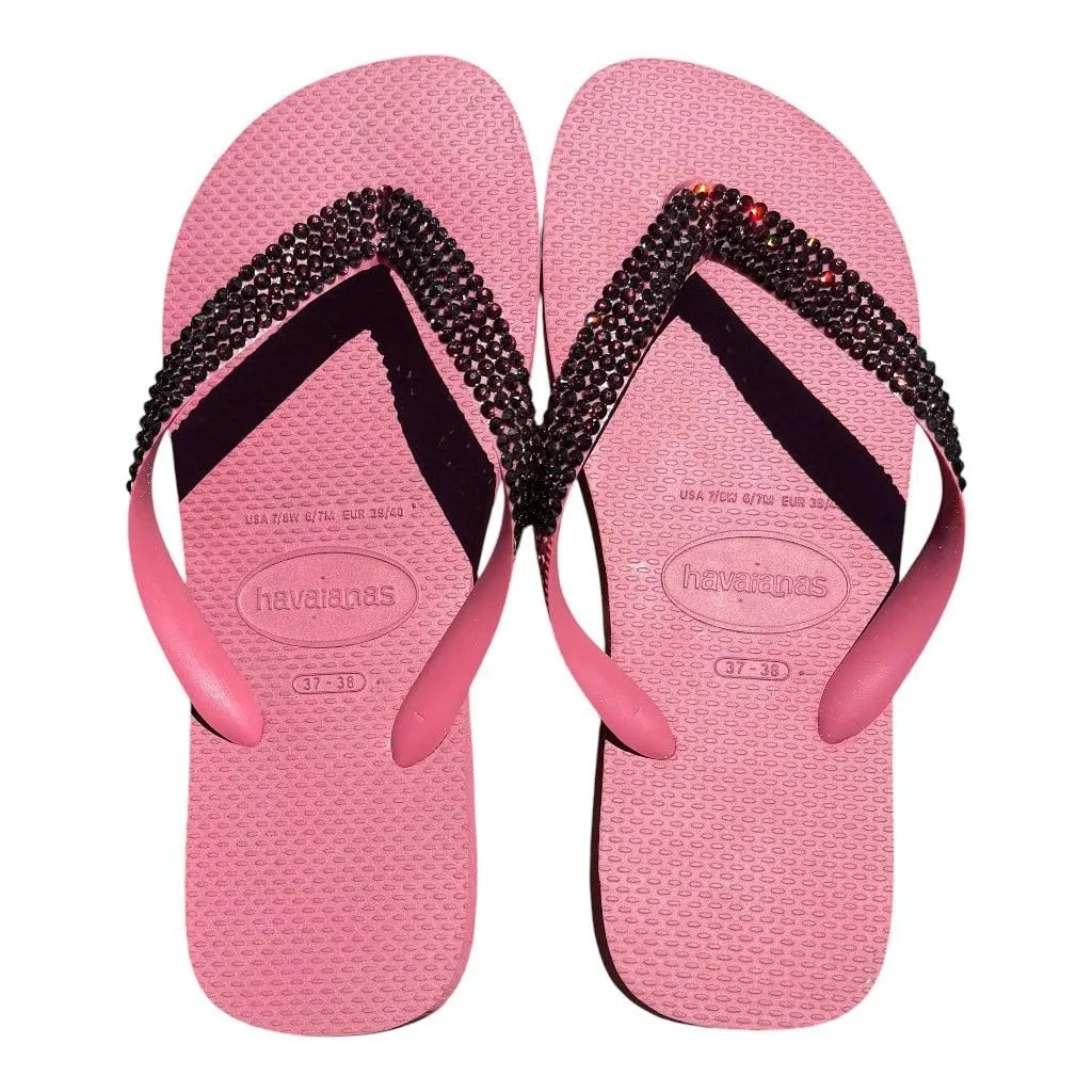 Top Burgundy Flip Flops | Burgundy Crystals