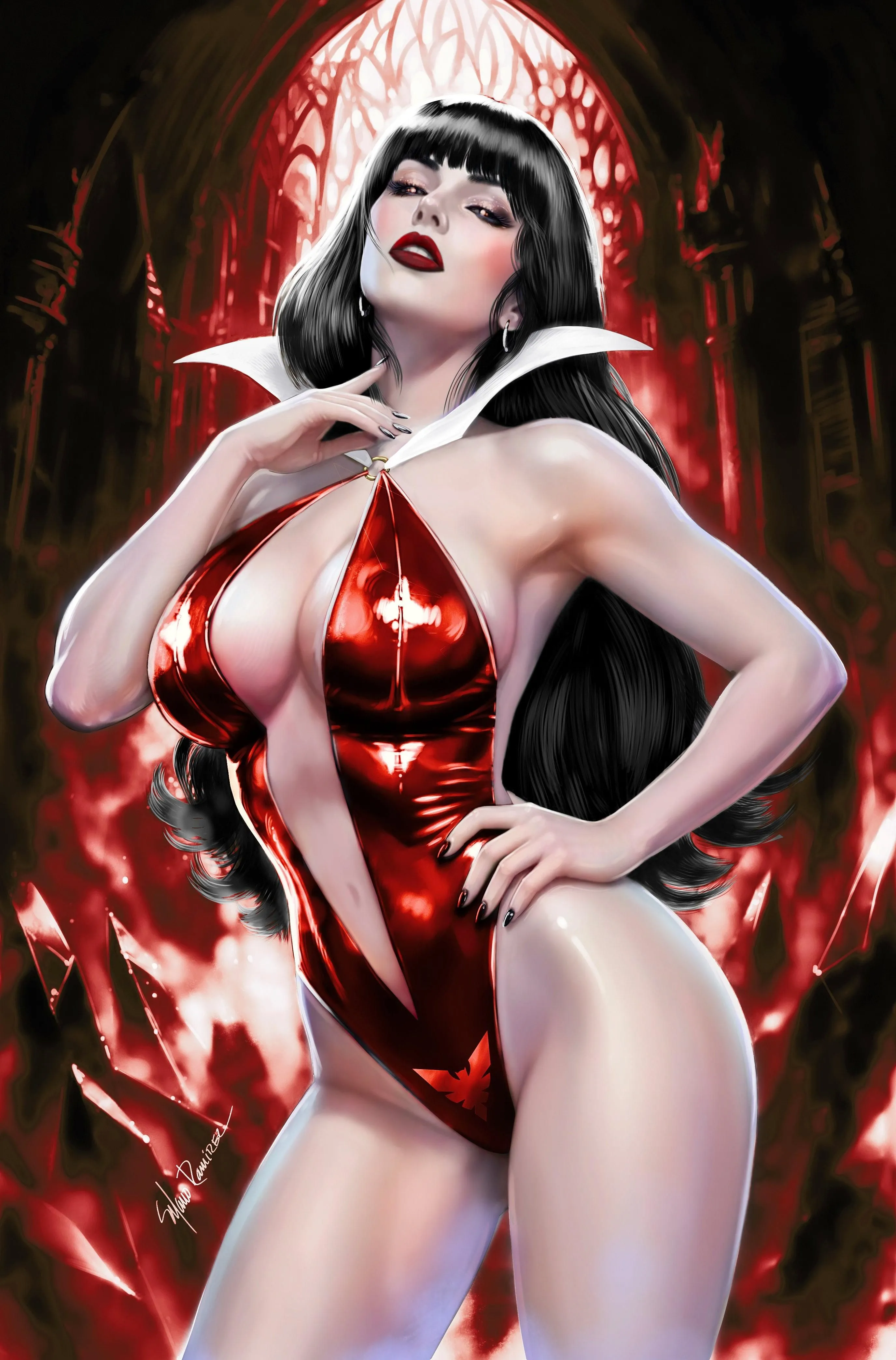 VAMPIRELLA #1 - MANUEL RAMIREZ COVER C VIRGIN VARIANT KNIGHT OF COMICS EXCLUSIVE LTD 100 - WHATNOT