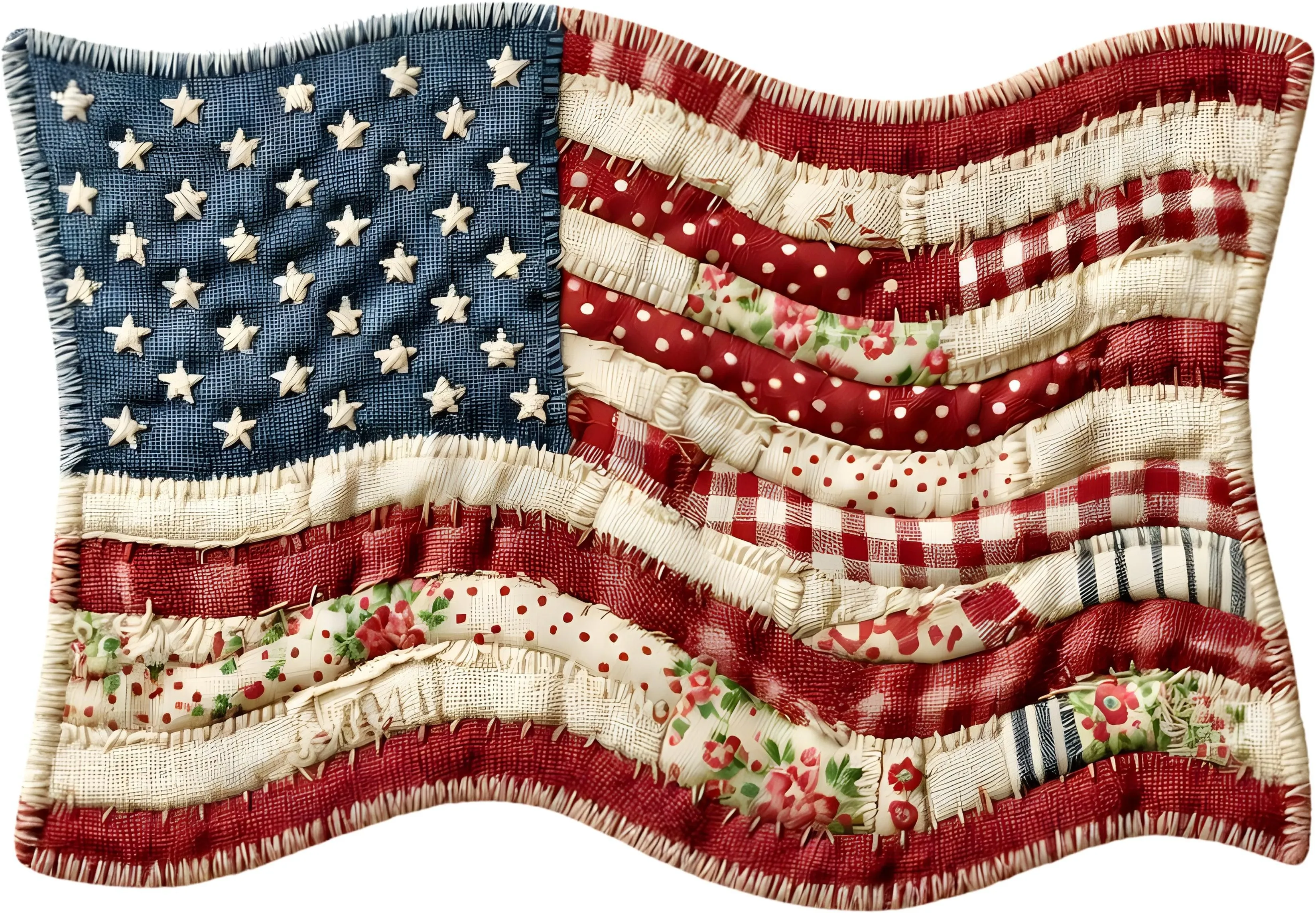 DTF Transfer – Patch Flag Multi Sizes (PA-FL004)