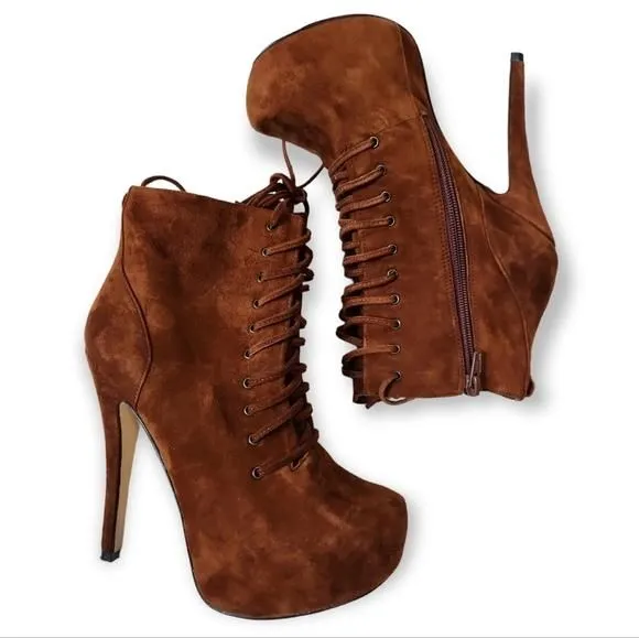 Product image for Aldo suede platform boots size 6.5