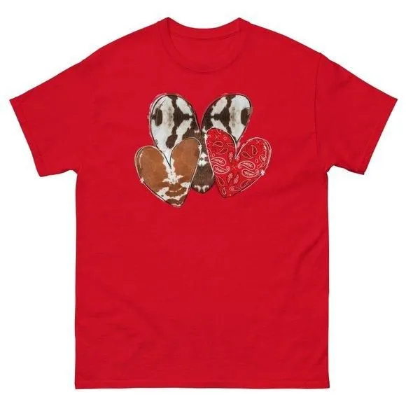 Product image for 3 hearts classic tees Valentine's Day T-shirt