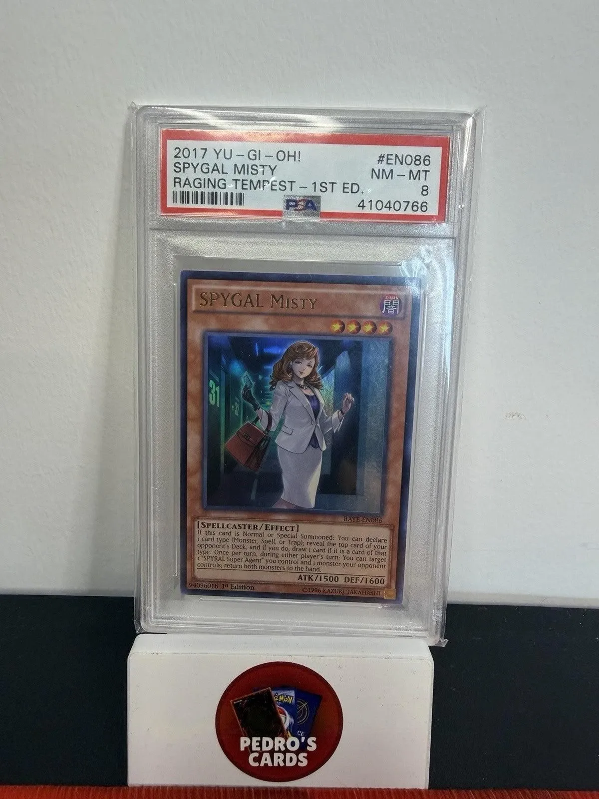 Yu-Gi-Oh! TCG - SPYGAL Misty - RATE-EN086 - PSA8