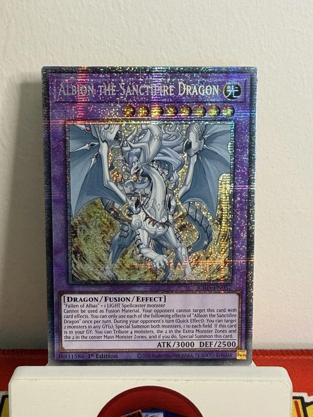 Yu-Gi-Oh! TCG - Albion The Sanctifire Dragon - RA05-EN037 - Starlight Rare