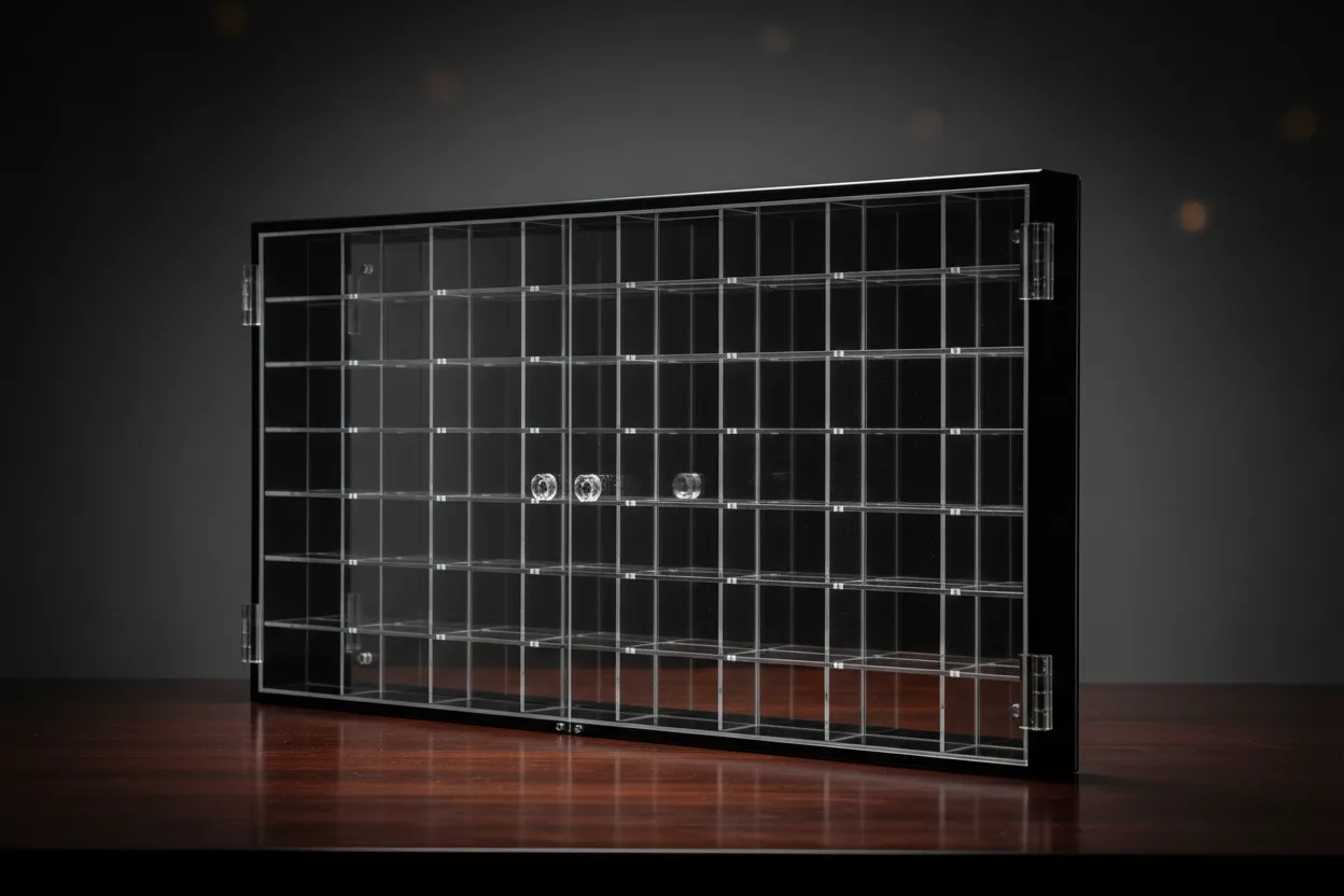 56 Car Mirrored Display Case for 1/64 Scale