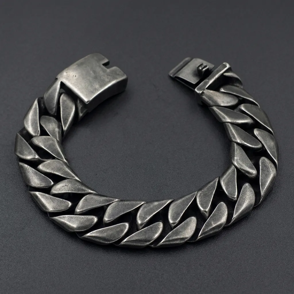 Tempered Curb Bracelet (#B0024)