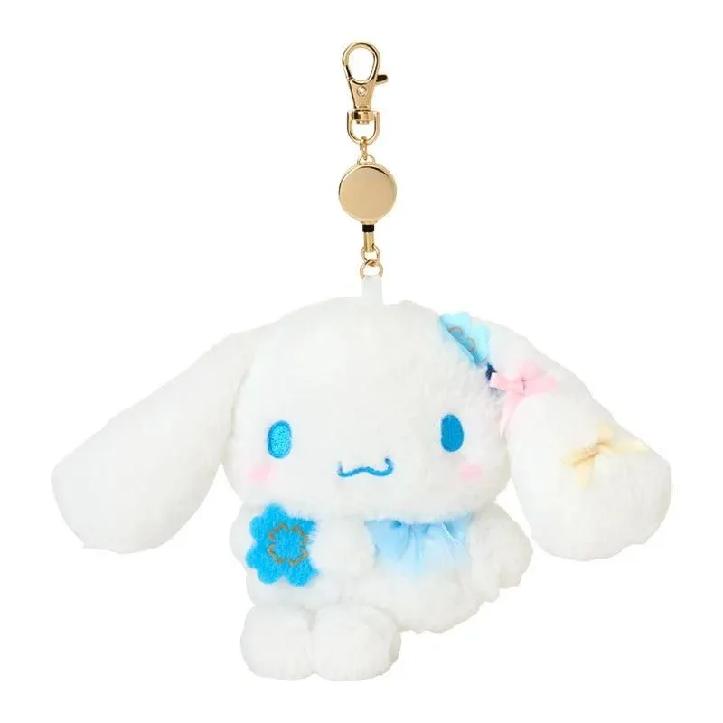 Sanrio Cinnamoroll "Blue Clover Design" Plush Mascot Pass Case