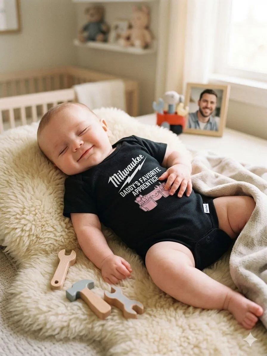 DADDY'S FAVORITE APPRENTICE BABY ONESIE
