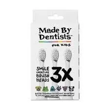 Dentists kids' electric toothbrush replacement head 3-pack