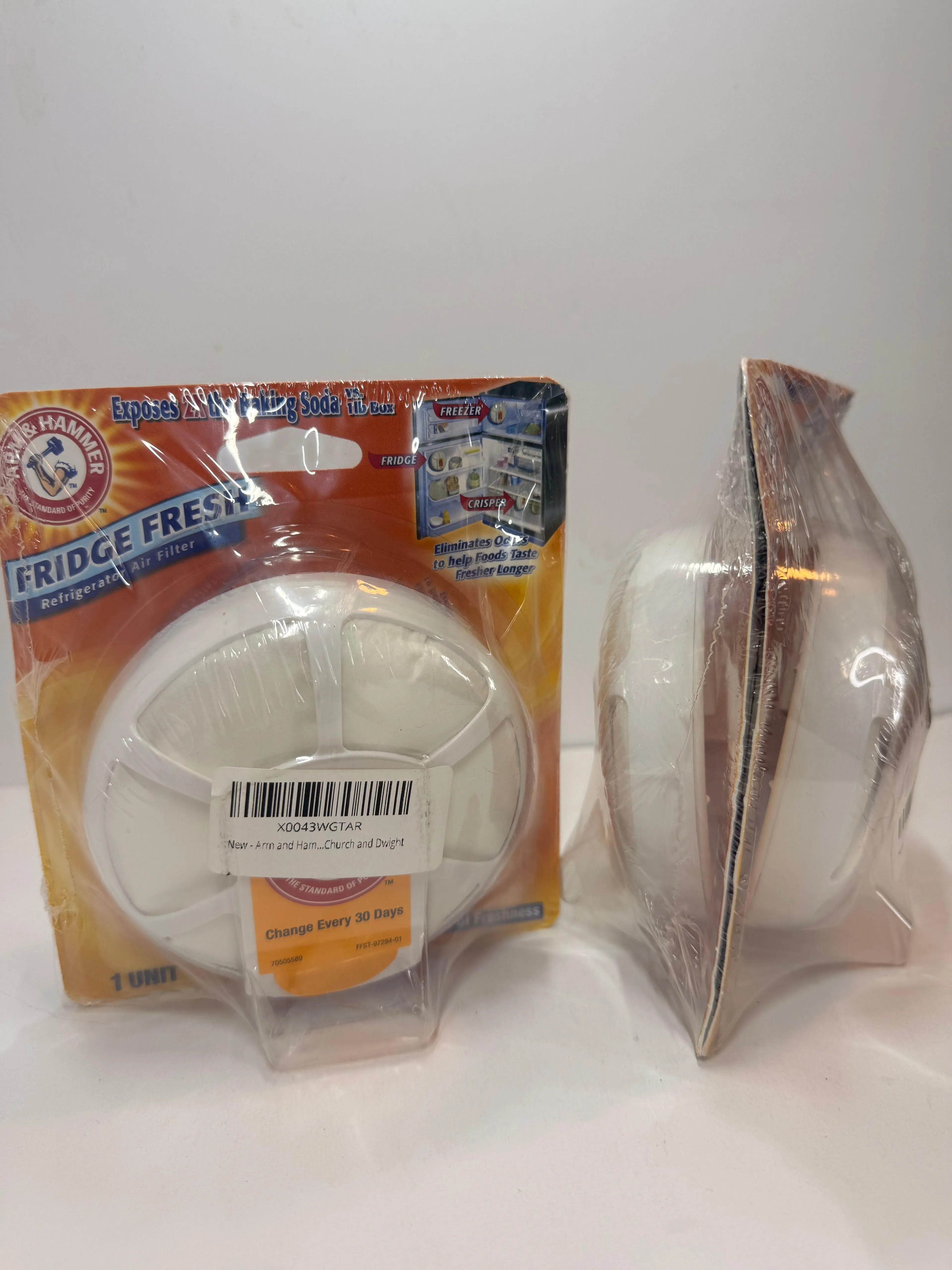 Arm and Hammer Fridge Fresh Baking Soda Disc (4) Church and Dwight