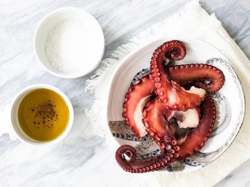 Cooked Wild Spanish Octopus Tentacles