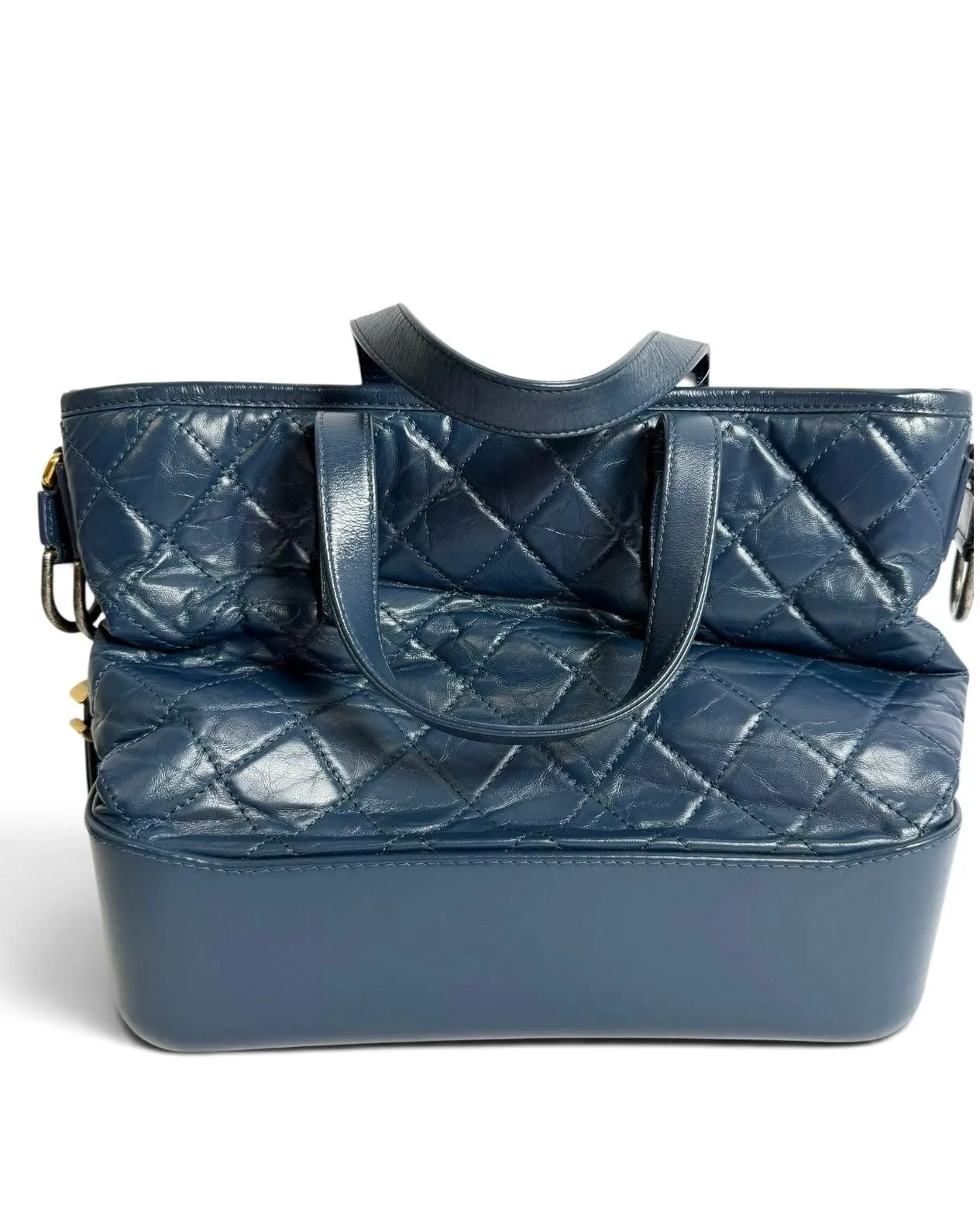 Chanel Navy Gabrielle Quilted Hobo Bag
