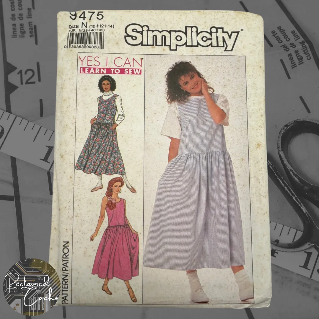 Simplicity 9475 - Misses' Loose Fitting Jumper Pattern - Size 10-12-14