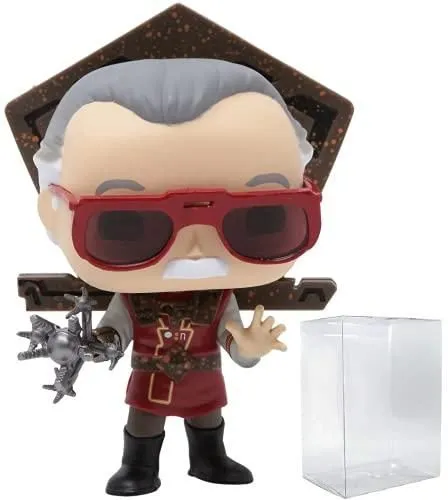 POP Marvel: Stan Lee - Stan Lee in Thor Ragnarok Outfit Funko Vinyl Figure (Bundled with Box Protector Case)
