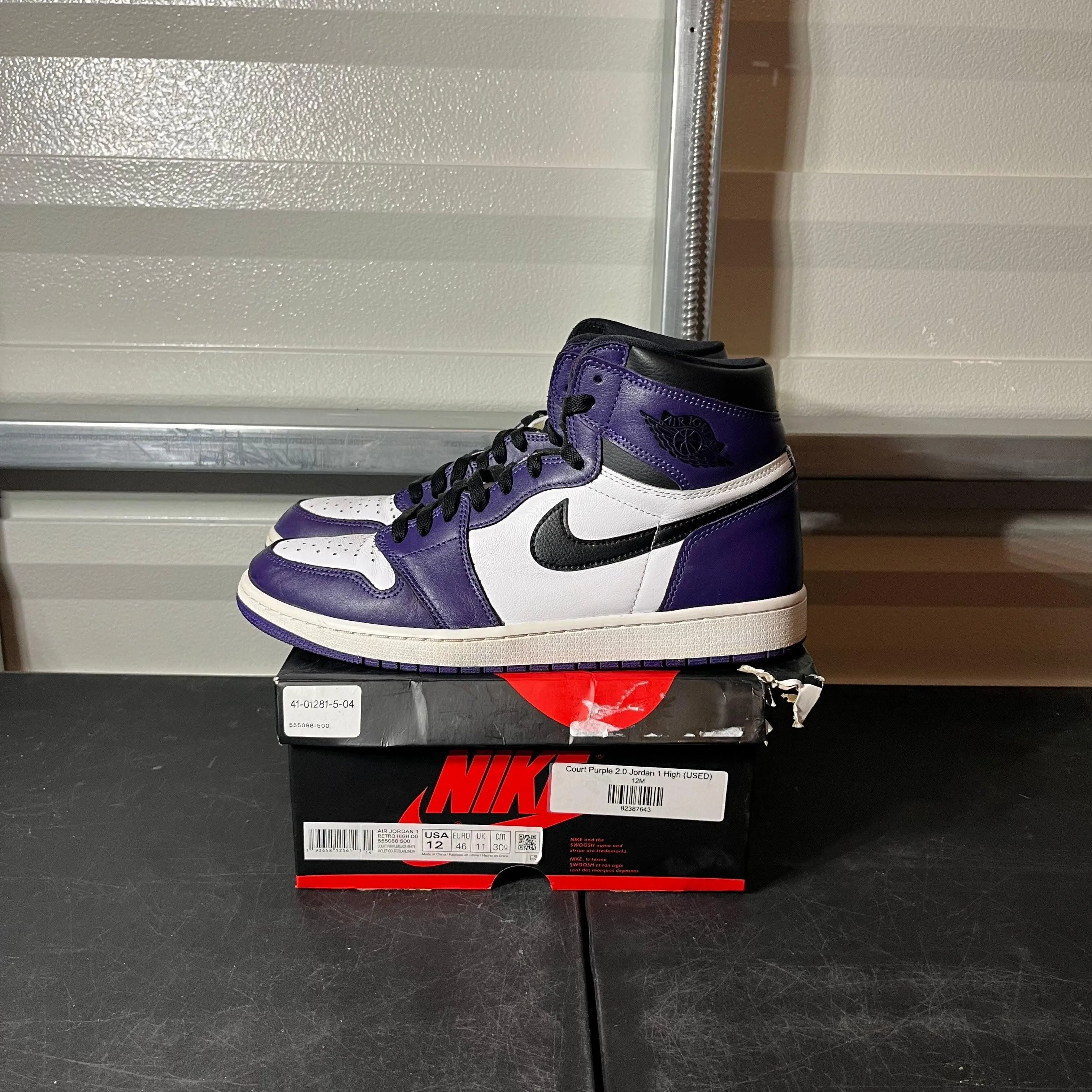 Size 12 - AJ 1 Court Purple 2.0