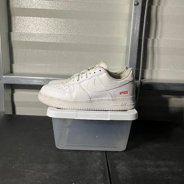 Size 12 - AF 1 Low Supreme Box Logo White