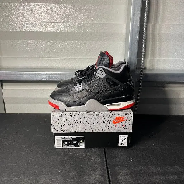 Size 6.5Y - AJ 4 Retro Bred Reimagined